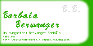 borbala berwanger business card